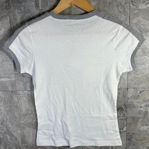 vintage Y2K soccer baby tee with pink‎ and white design Kids Large 14/16 - Picture 5 of 5